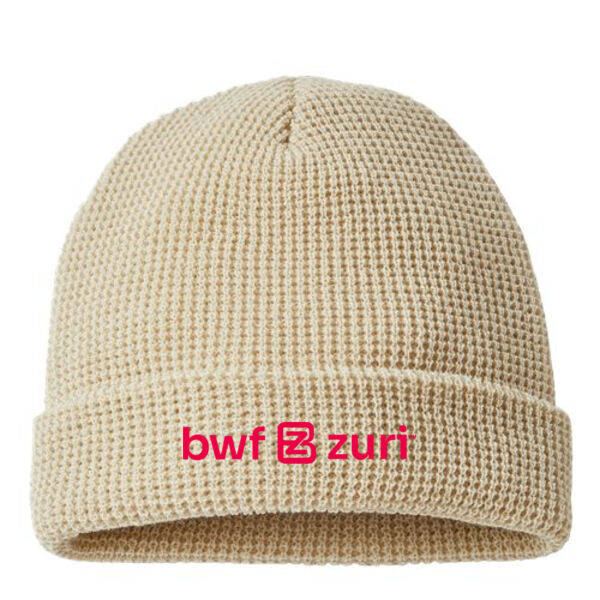 Richardson Waffle Cuffed Beanie - Embroidered Logo Thumbnail